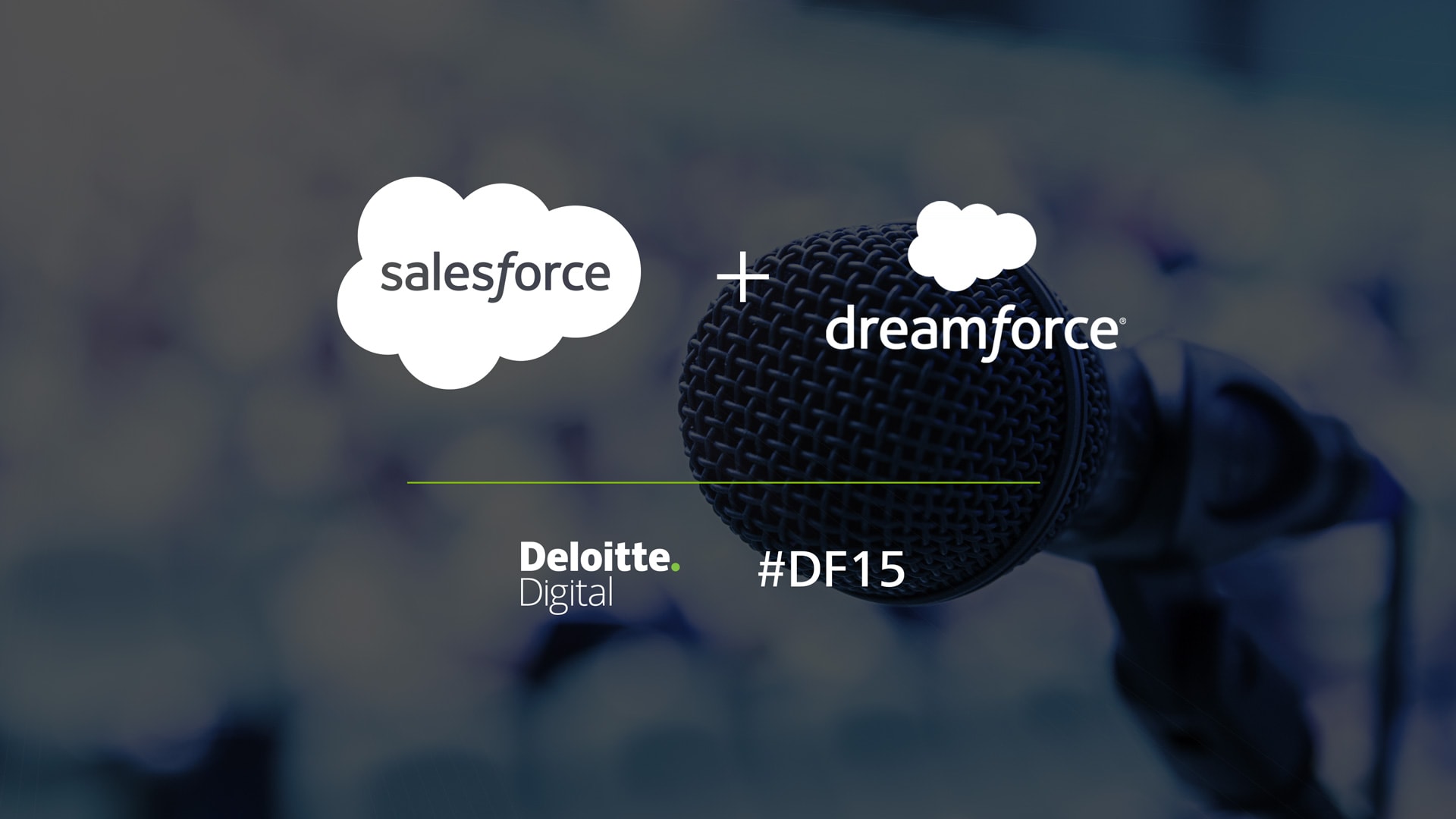 Black background with Salesforce + Dreamforce logos