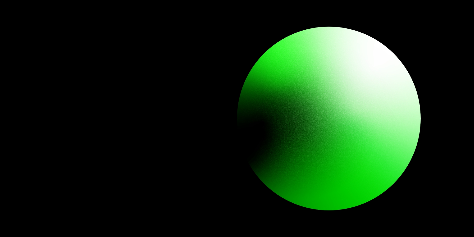 Green Dot ono black background