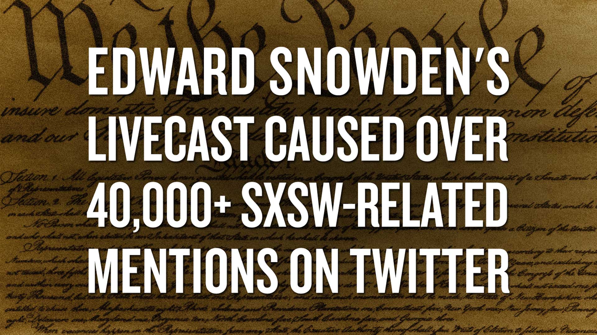 SXSW Interactive 2014 - Edward Snowden