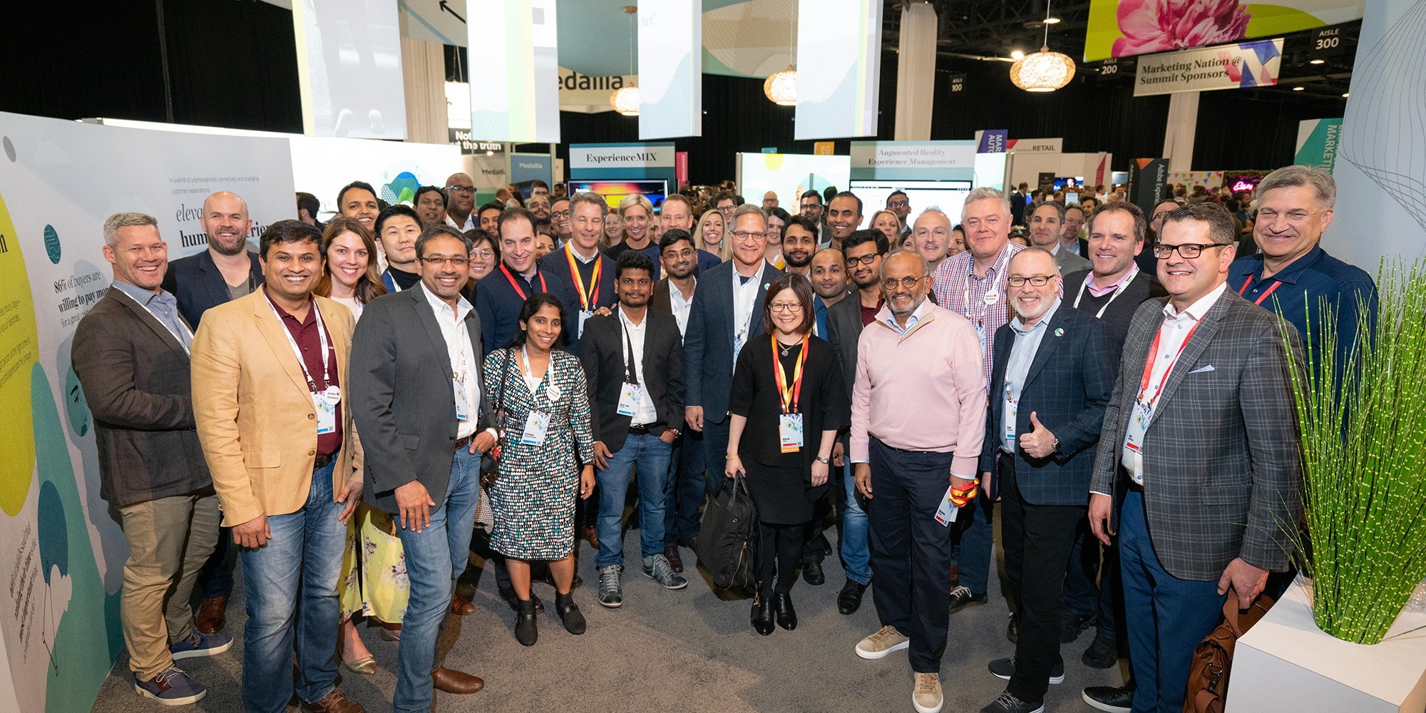 Adobe Chairman and CEO, Shantanu Narayen, stops by our booth to welcome us to Adobe Summit!
