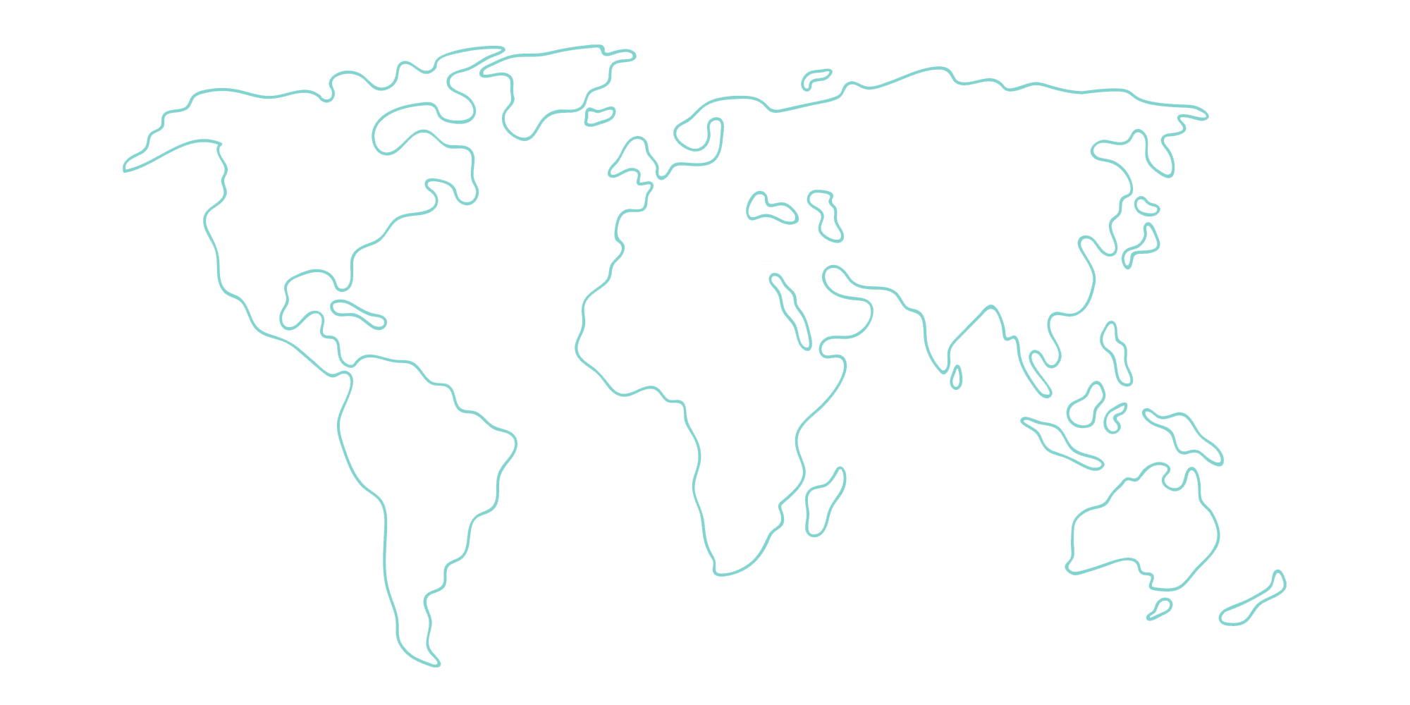 line map of world