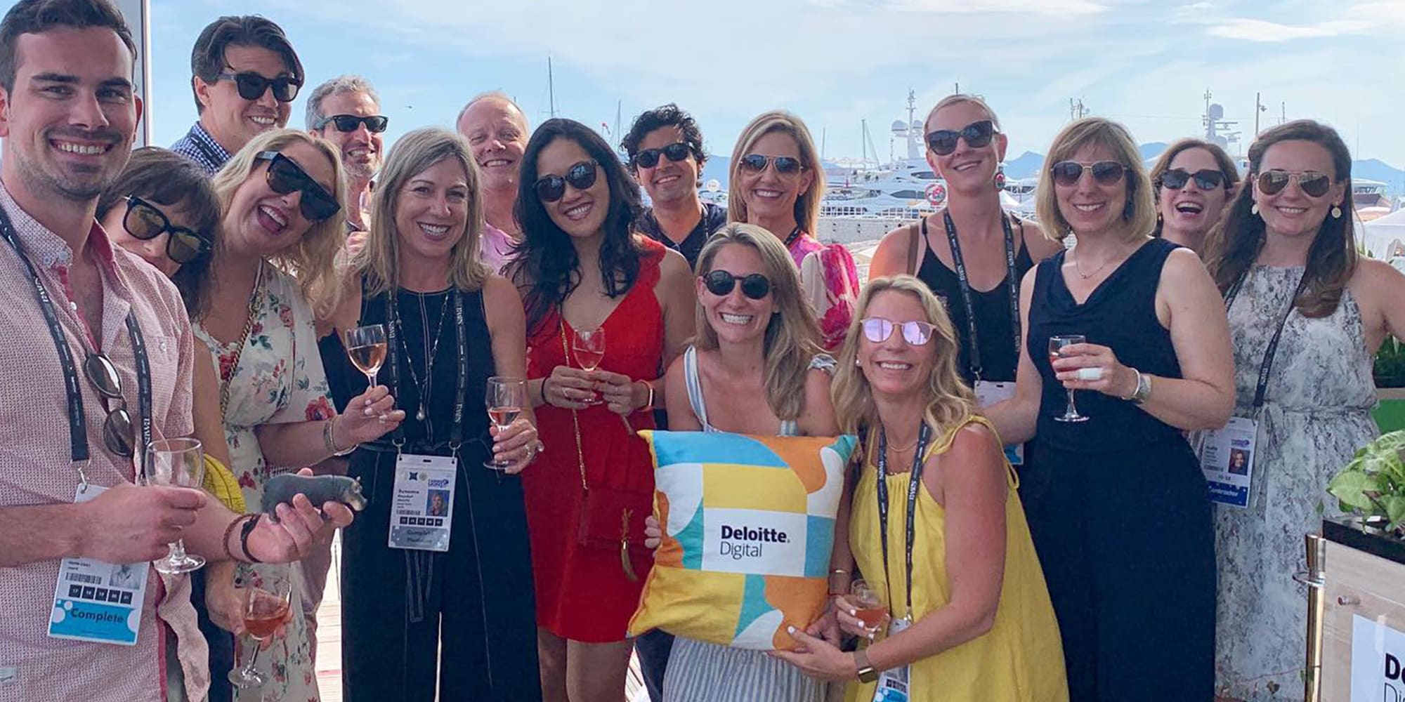 The incredible Deloitte, Deloitte Digital, and Heat team that represented at Cannes Lions. 