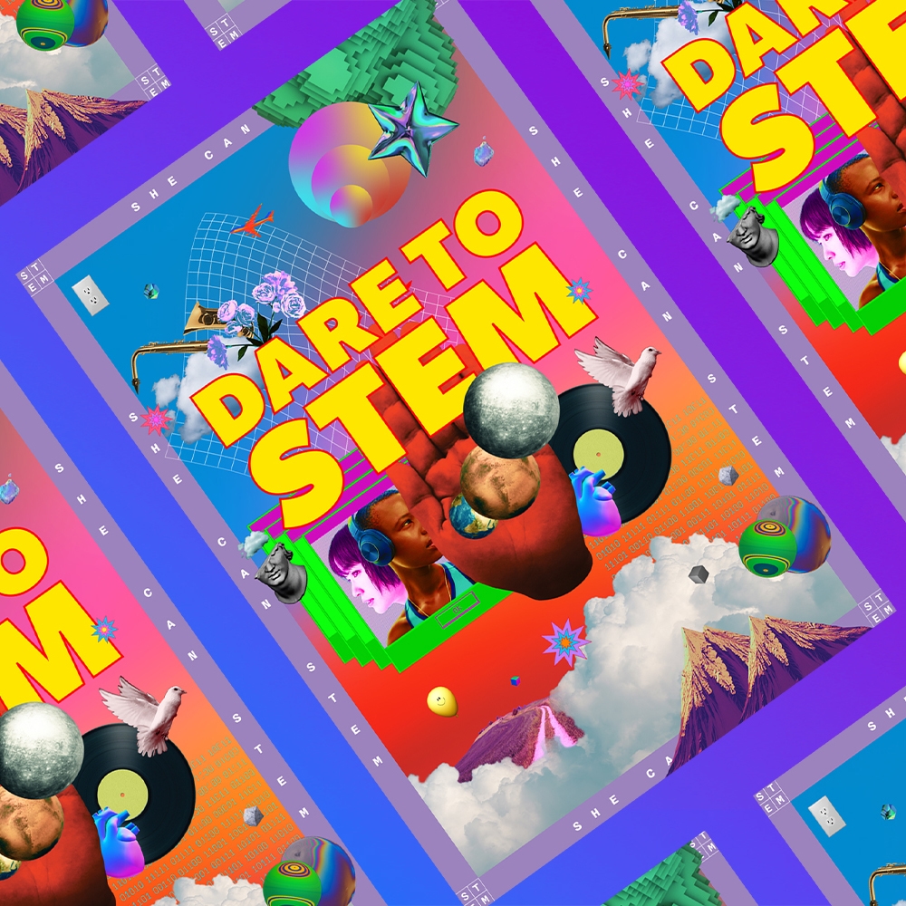 Dare to STEM campaign imagery